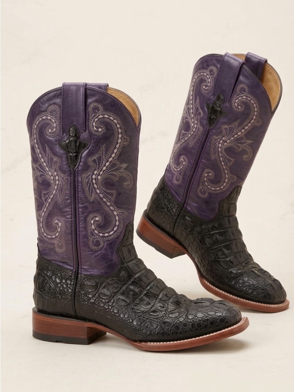 Ferrini Women's Hornback Caiman Print Western Boot